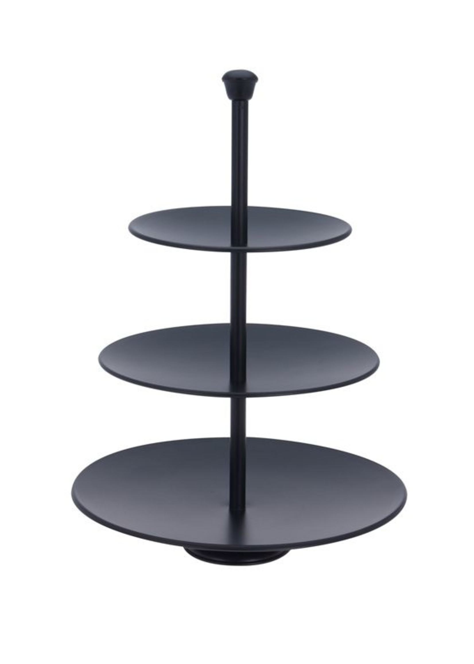 Excellent Houseware Etagere 3 laags - 36.5cm - zwart