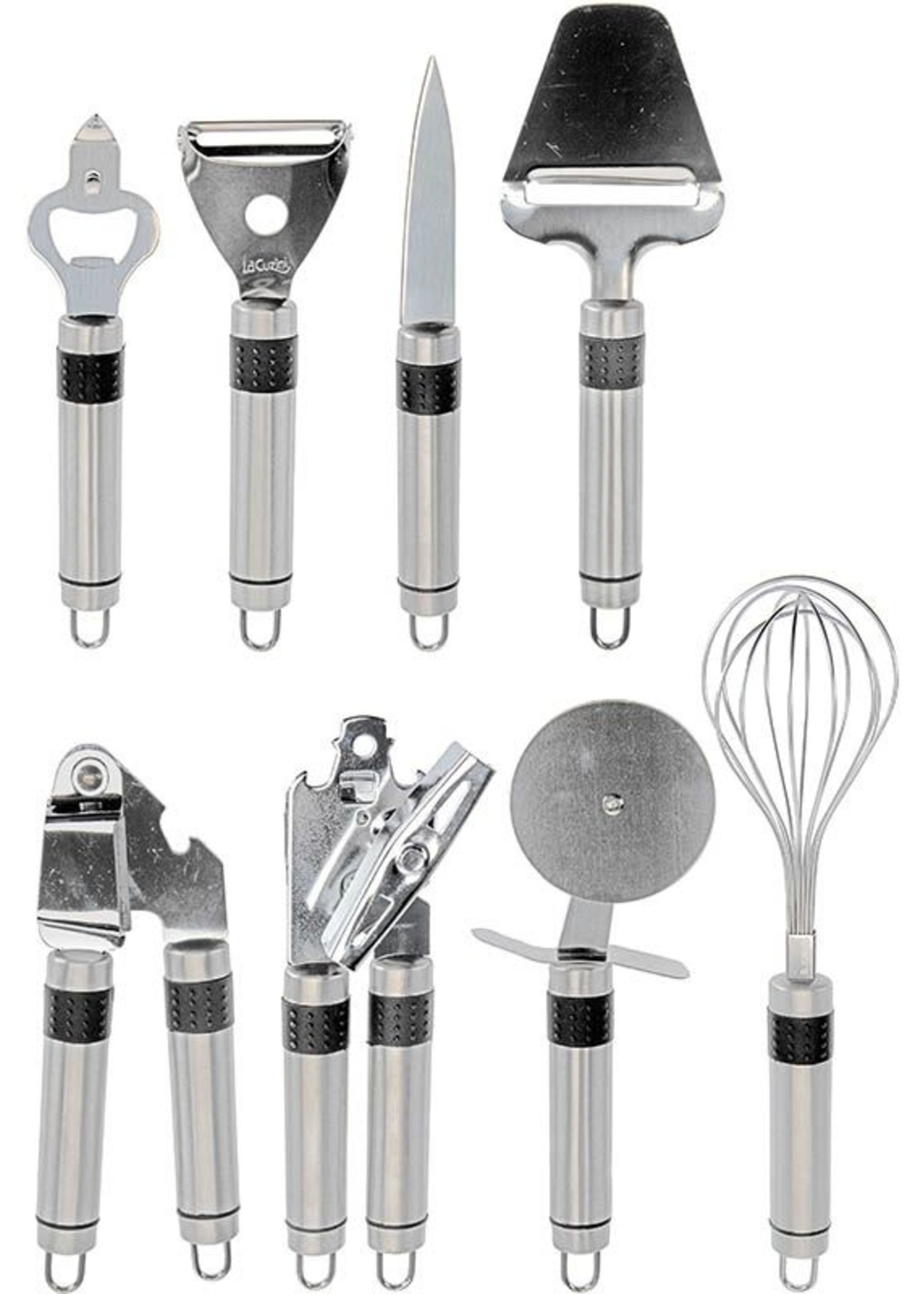 Excellent Houseware Keukenset RVS - 9 delig