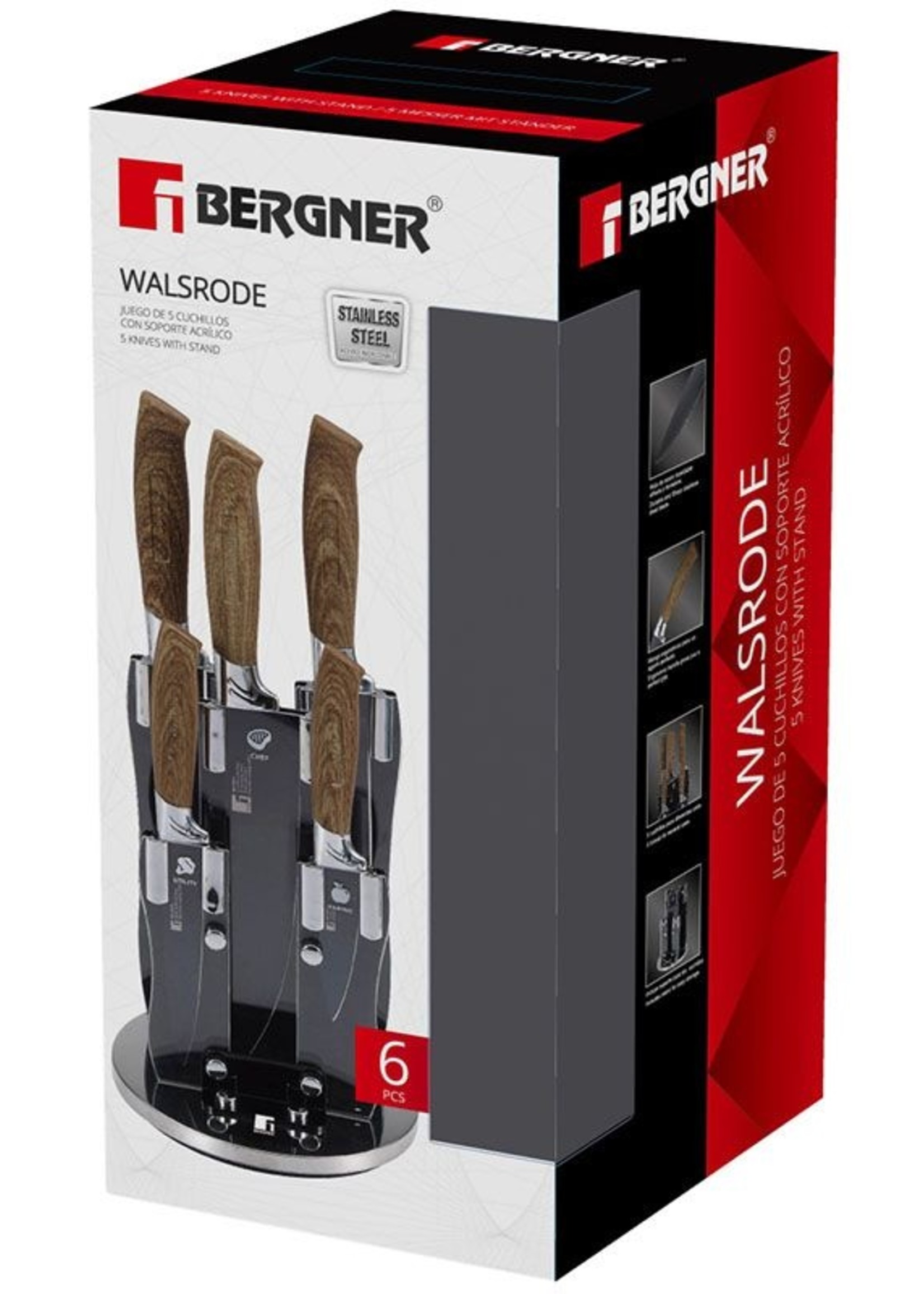 Bergner Messenset met houder