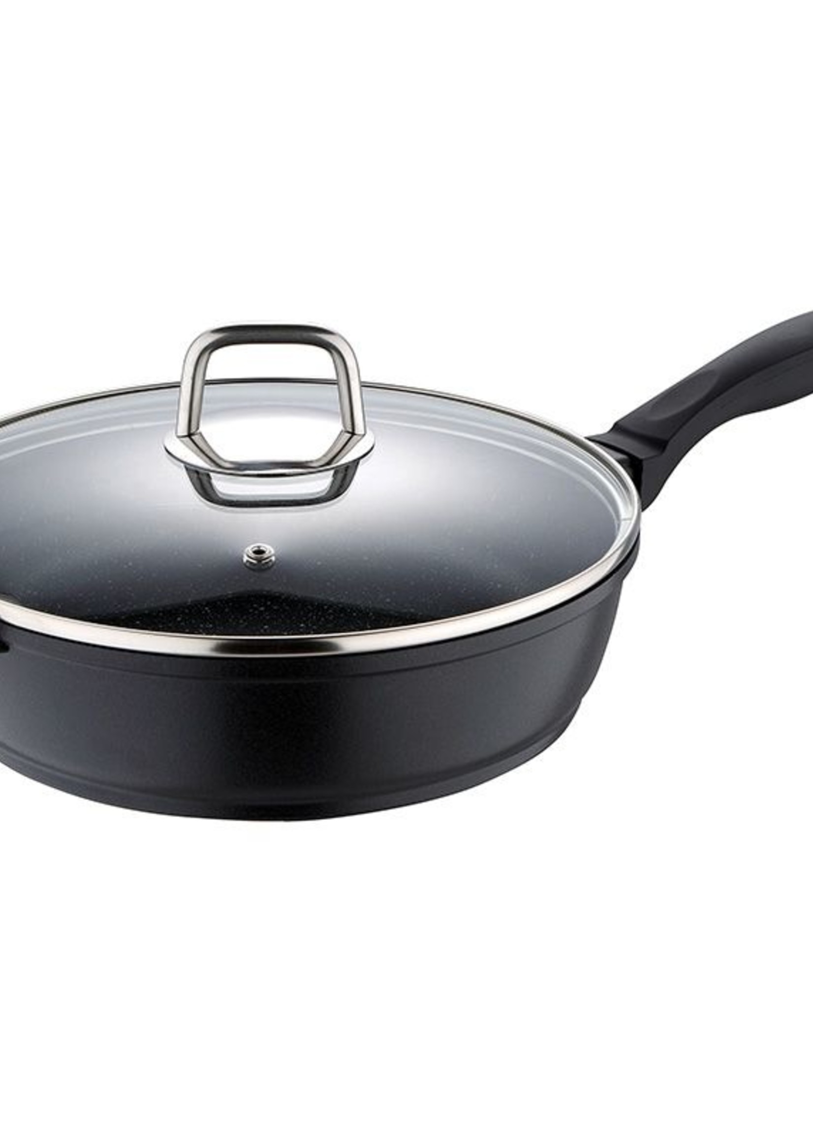 Bergner Smoorpan - aluminium - Ø24 - met deksel