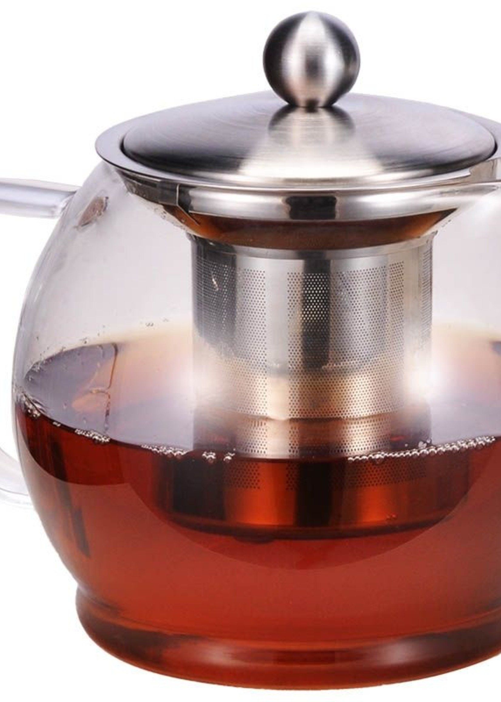 Haushalt International Glazen Theepot met filter - 1.2 liter