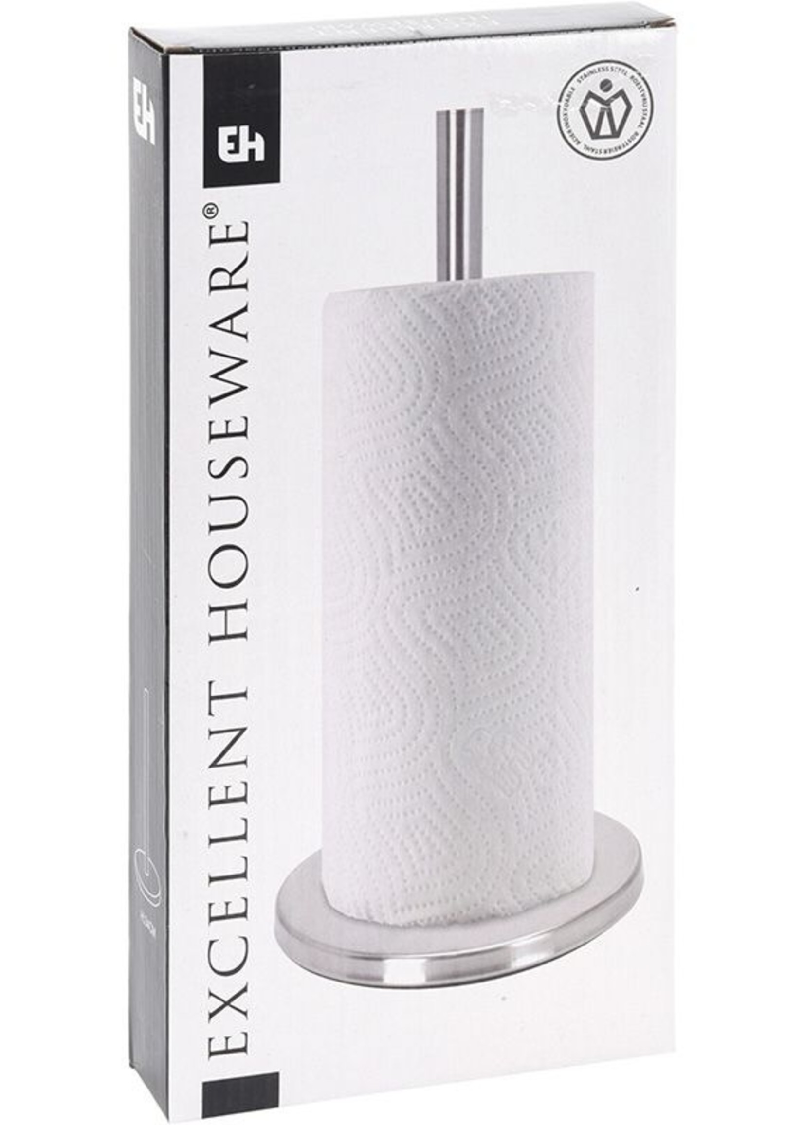 Excellent Houseware Keukenrolhouder RVS