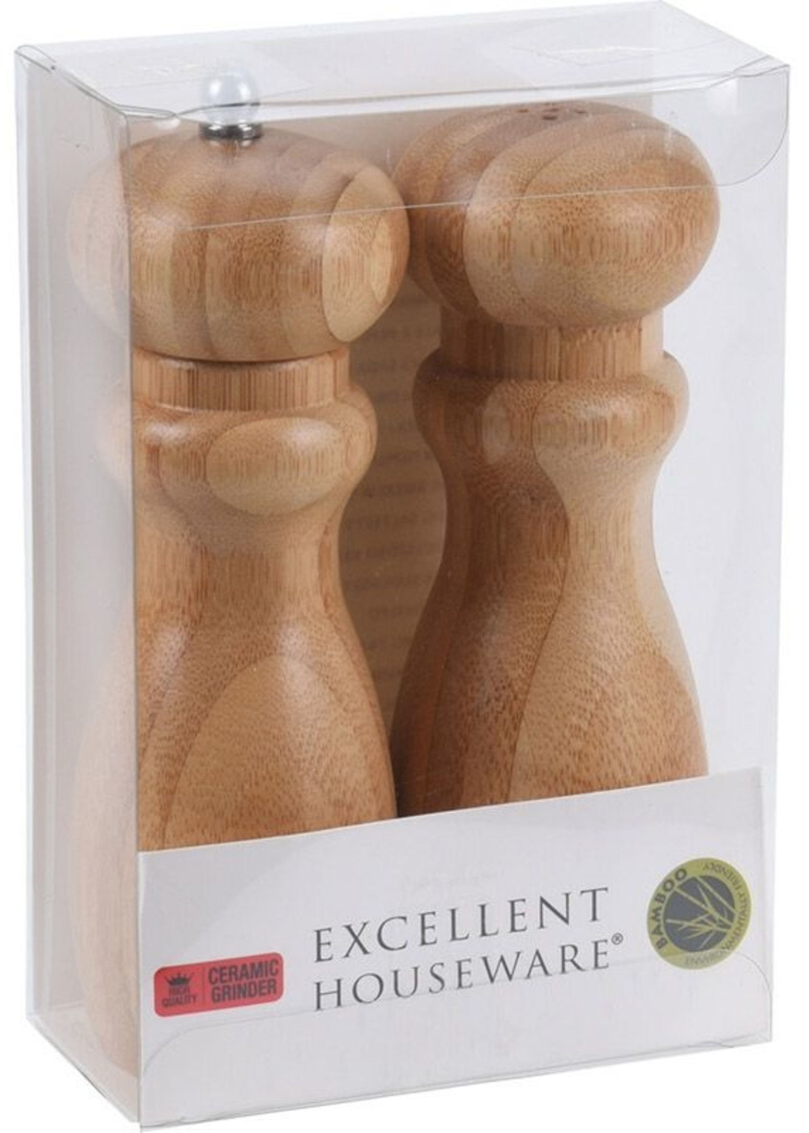 Excellent Houseware Peper & Zoutmolen - bamboe