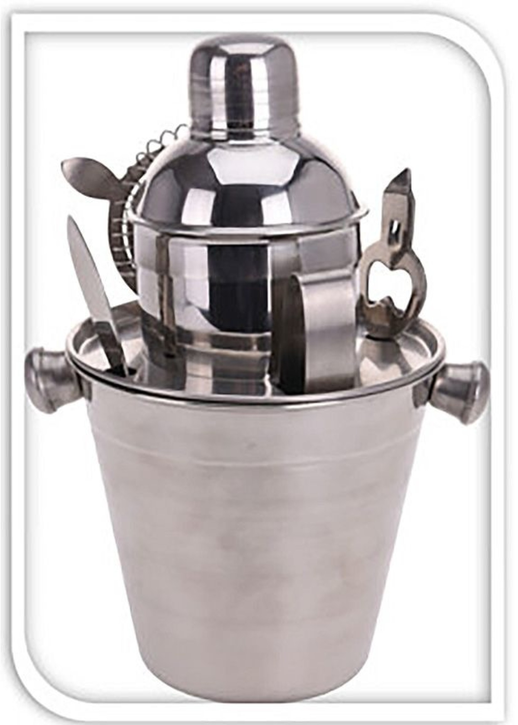 Excellent Houseware Cocktail Set -  6 delig - RVS