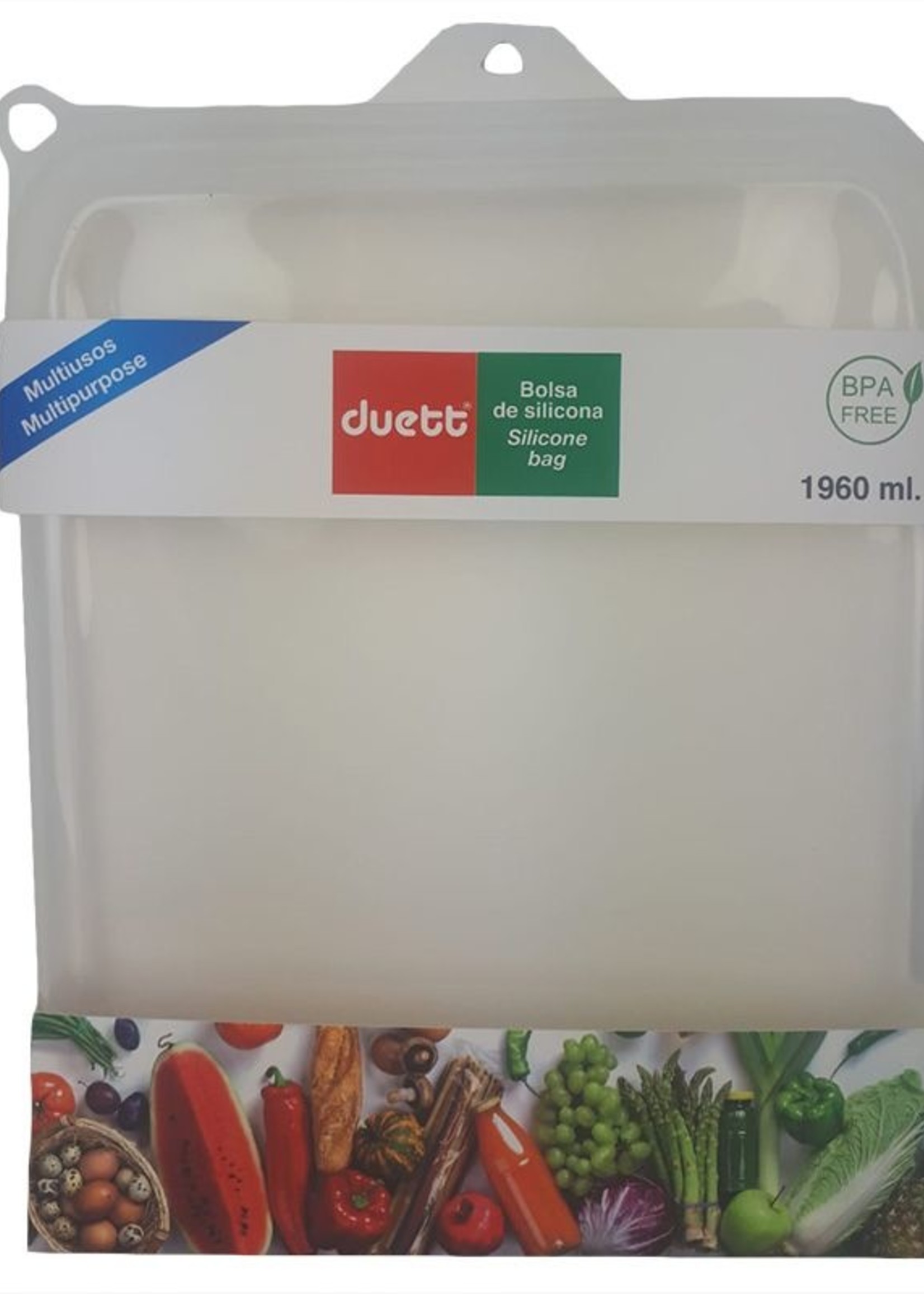 Duett Siliconen Vershoudzak - 1960 ml - Duurzaam