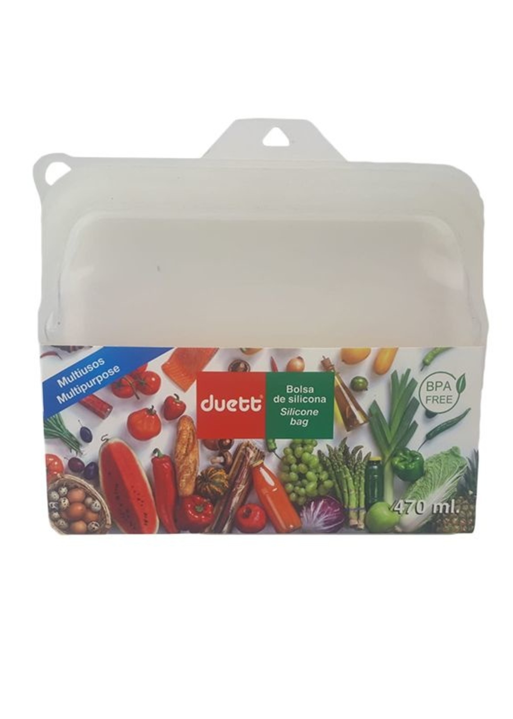 Duett Siliconen Vershoudzak - 470 ml - Duurzaam