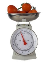 Excellent Houseware Retro Keukenweegschaal - 5 KG - Wit