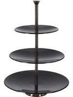 Excellent Houseware Etagere RVS - 36,5 cm - glanzend