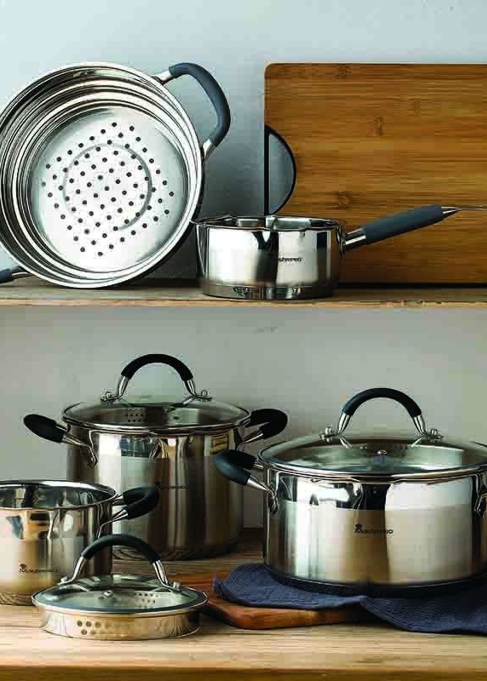 Bergner Masterpro Serveerpan - met Deksel - Ø28 cm - 3.8L