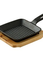 Bergner Masterpro Mini Grillpan - met Serveerplank - Gietijzer