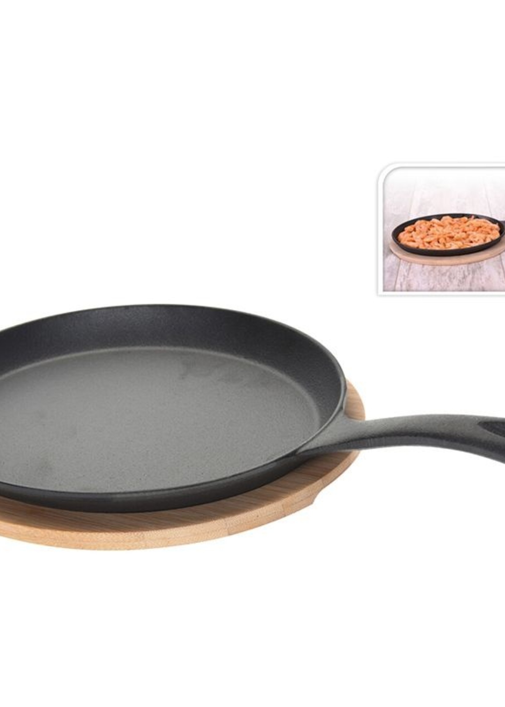 Excellent Houseware Tapas Koekenpannetje Ovaal - Gietijzer - Ø24 cm