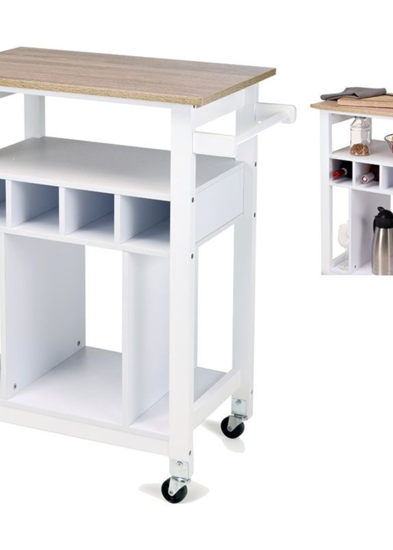 Excellent Houseware Stijlvolle keukentrolley