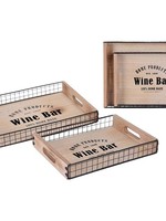 Home&Styling Dienbladen "Wine Bar" - 2 stuks