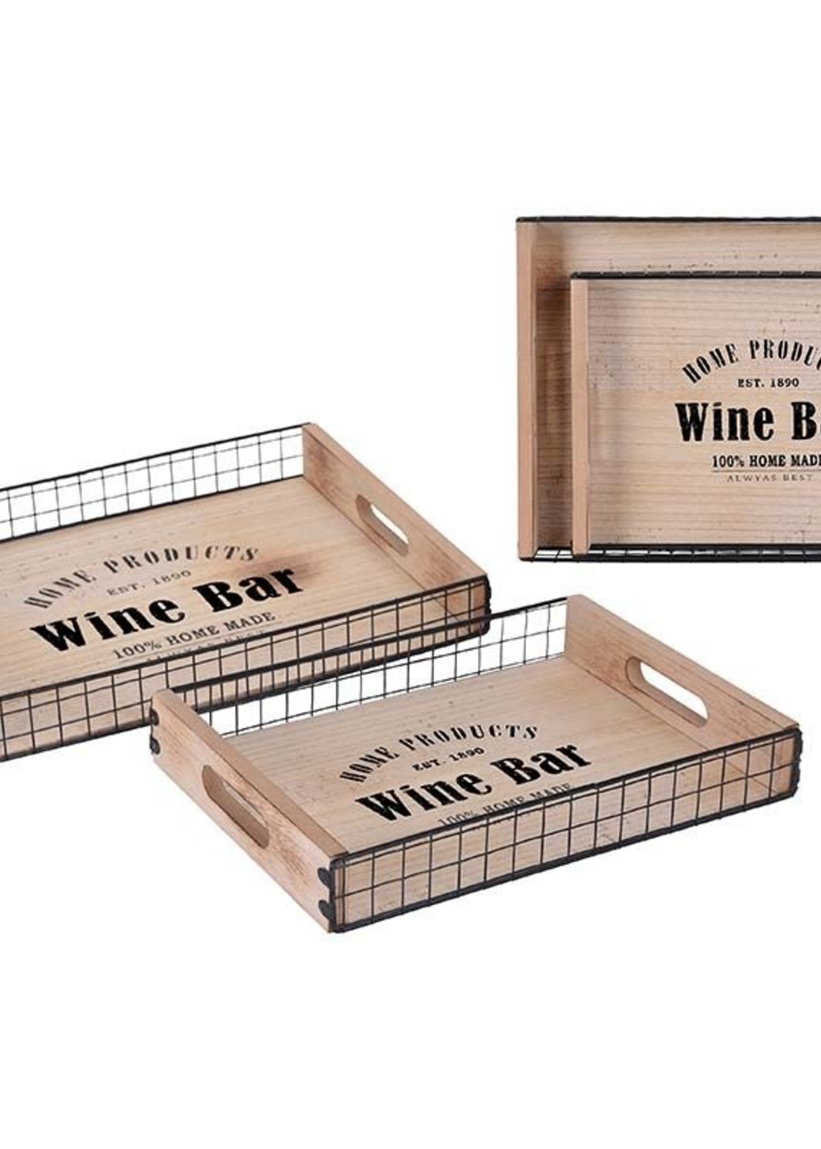 Home&Styling Dienbladen "Wine Bar" - 2 stuks