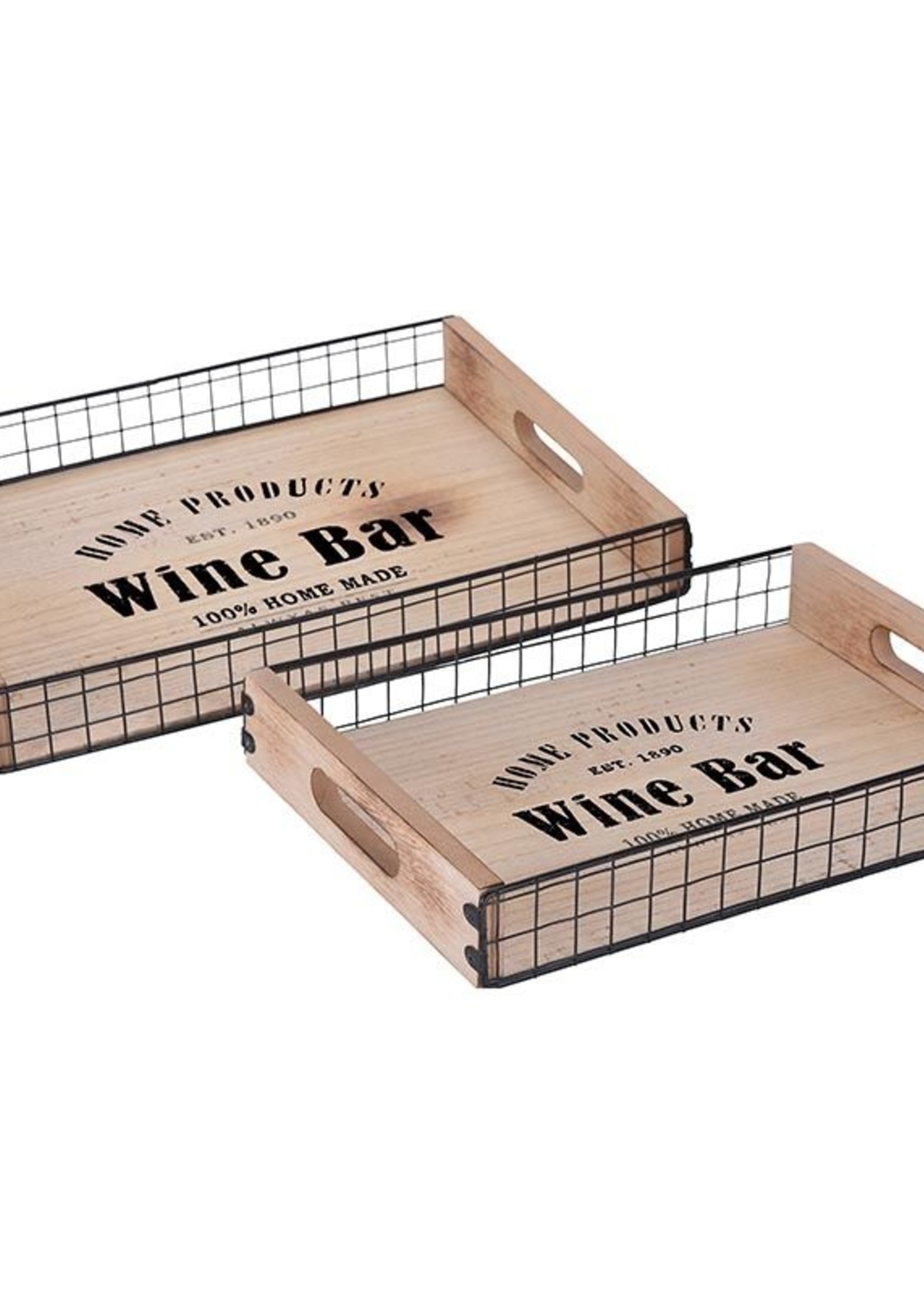 Home&Styling Dienbladen "Wine Bar" - 2 stuks
