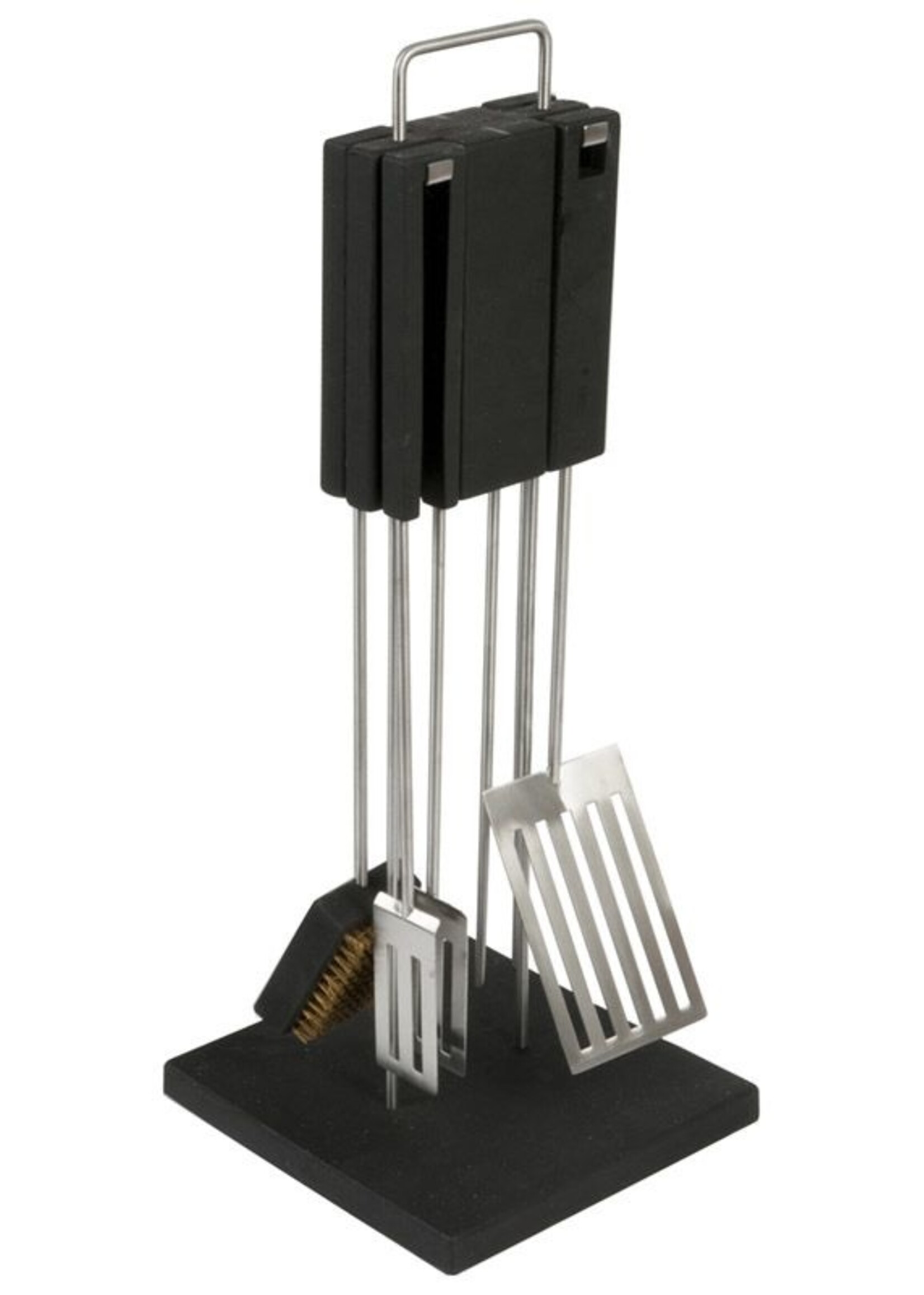 QDO Roestvrijstalen Barbecue- /Grillset Deluxe met standaard