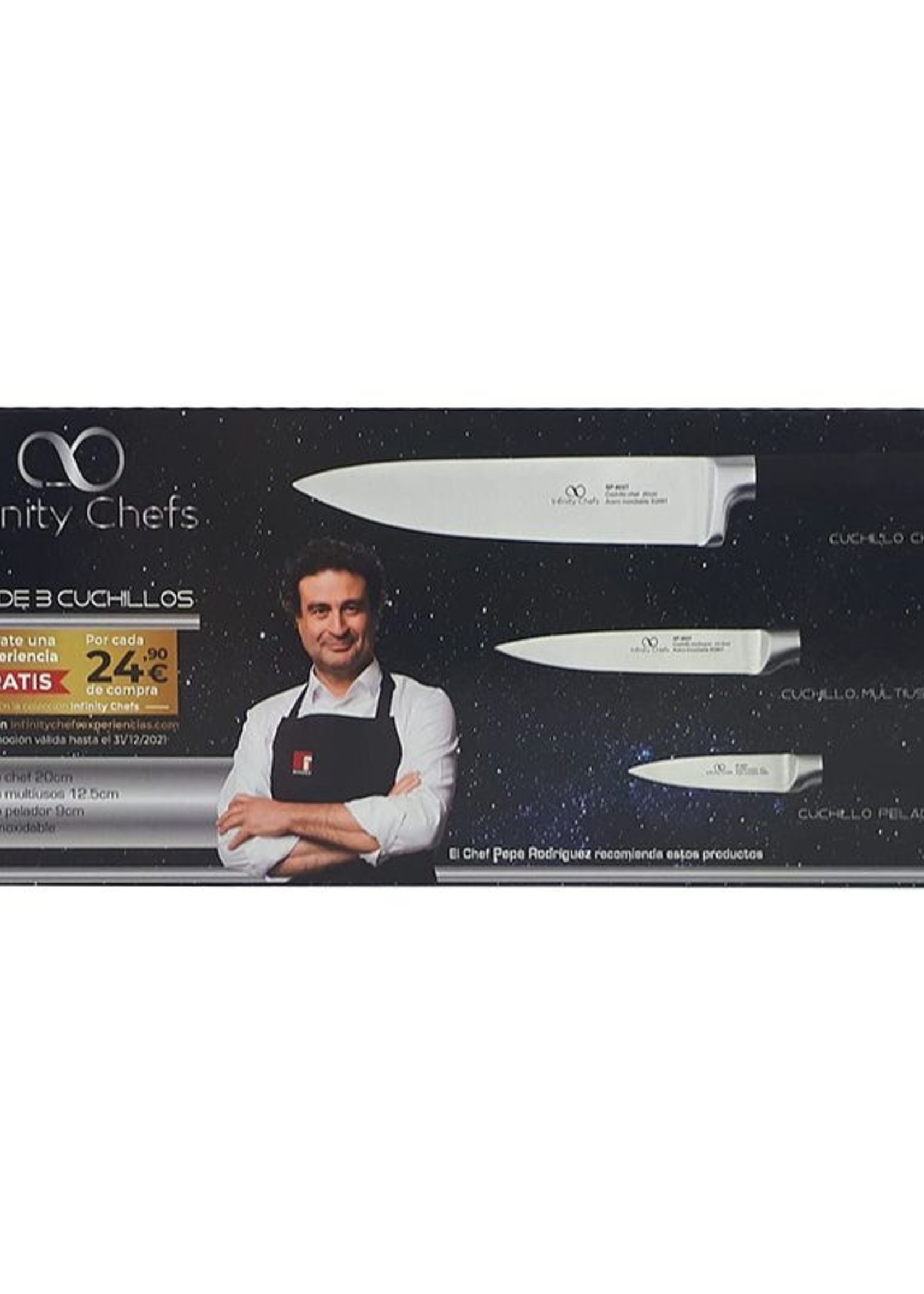 regen Uitwerpselen Italiaans Bergner Infinity Chefs Messenset - 3 delig - KitchenHero