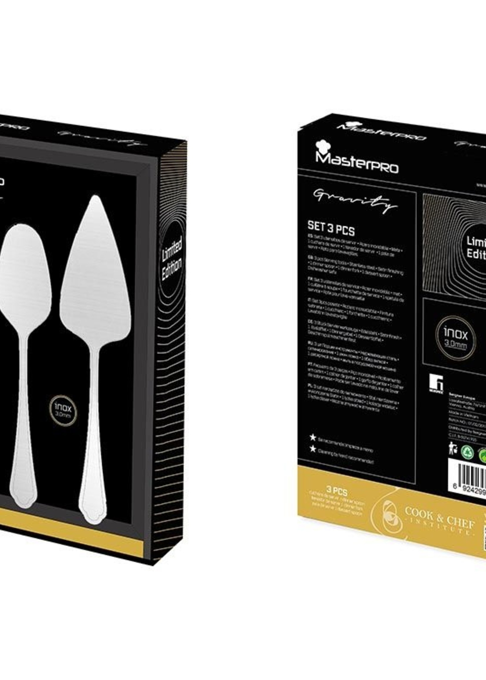 Bergner Masterpro Serveerset - 3 delig