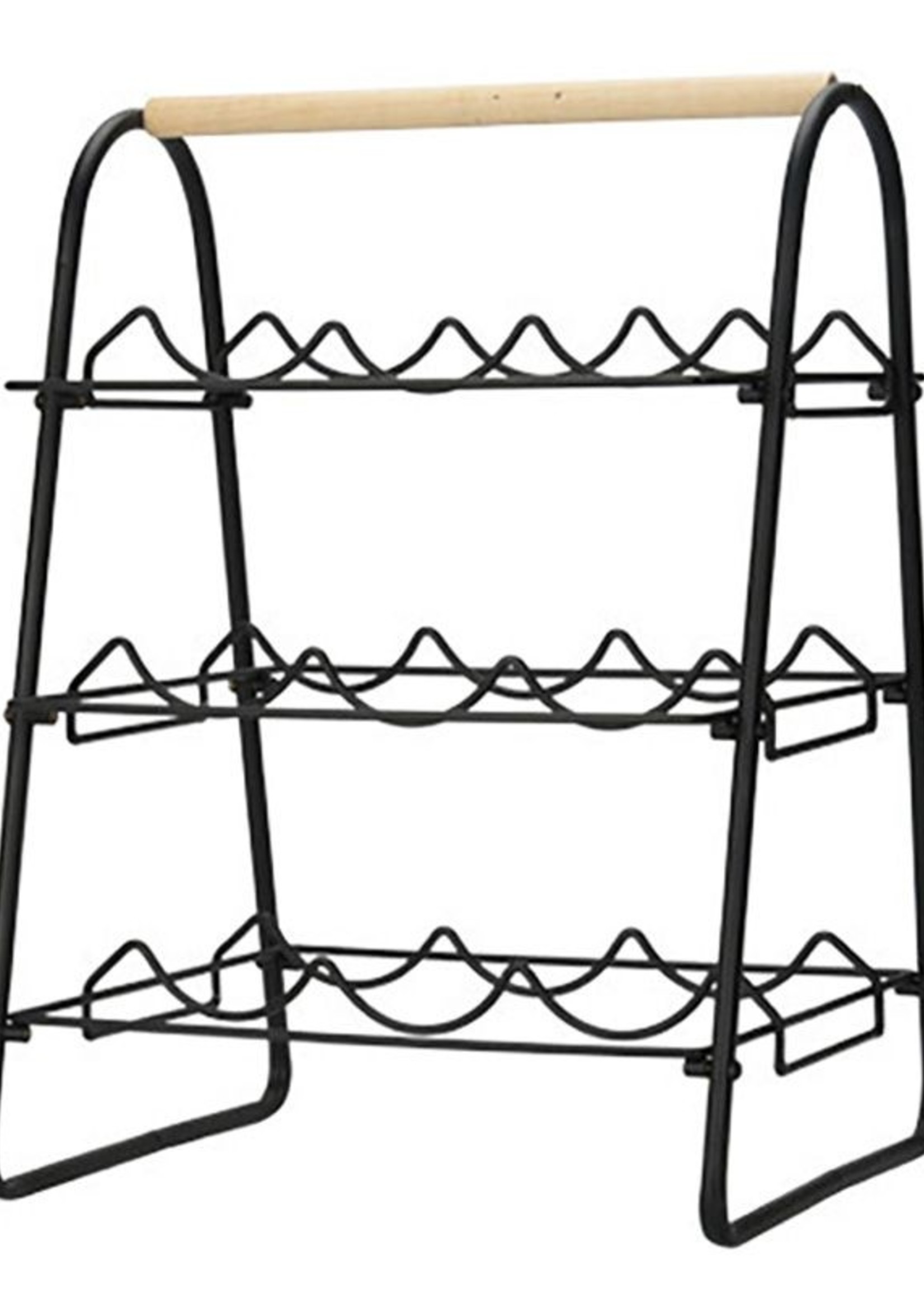 Trends4You Metalen Wijnrek voor 9 flessen