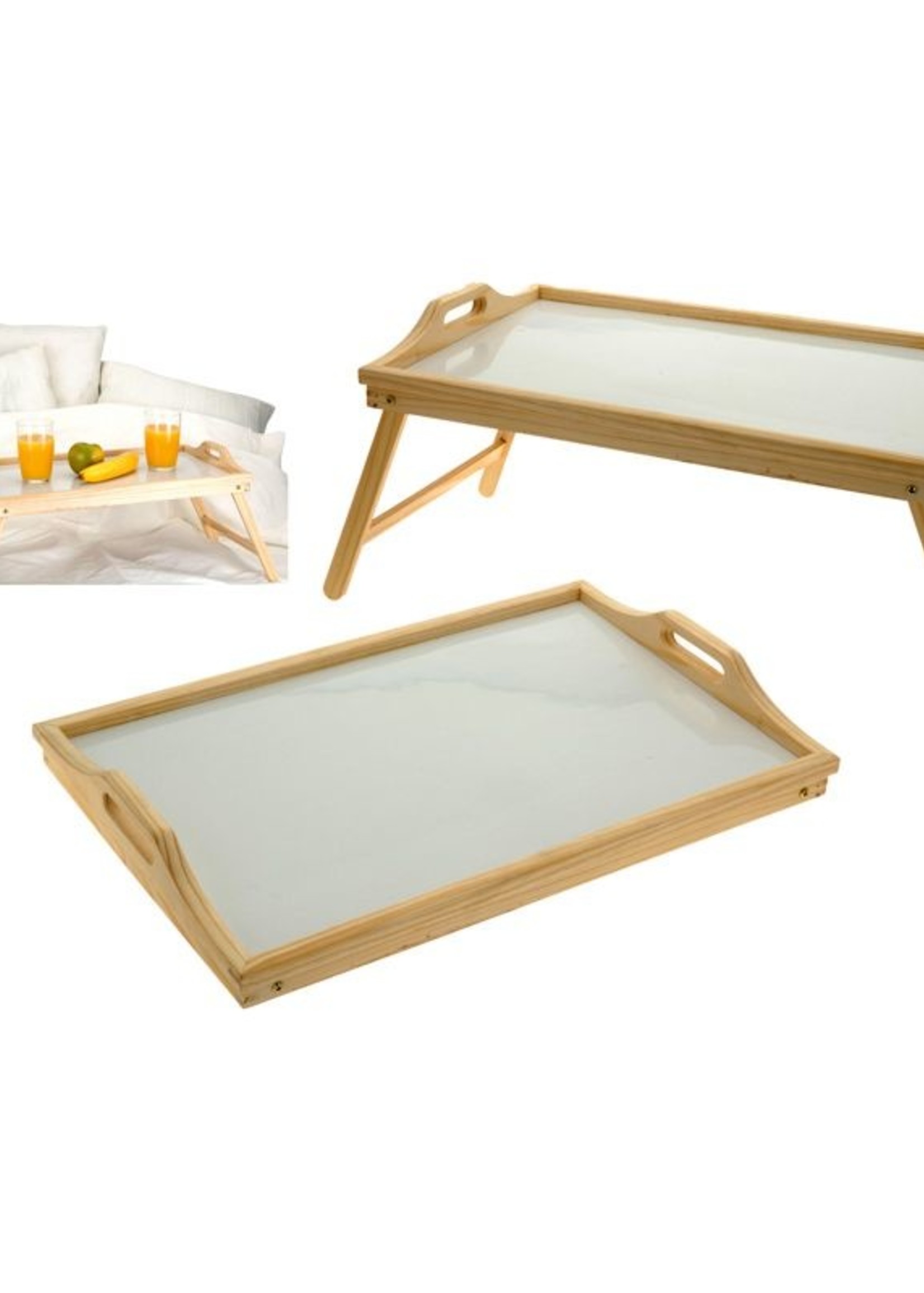 Home&Styling Houten dienblad voor op bed