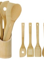 Excellent Houseware Bamboe Keukengerei - houten spatels