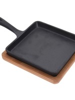 Ceruzo Vierkant Tapas Pannetje - Gietijzer - 14 x 14 cm