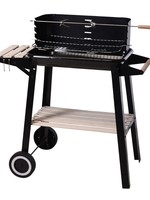 BBQ Verrijdbare Barbecue - met zijtafel - 83 x 45 cm