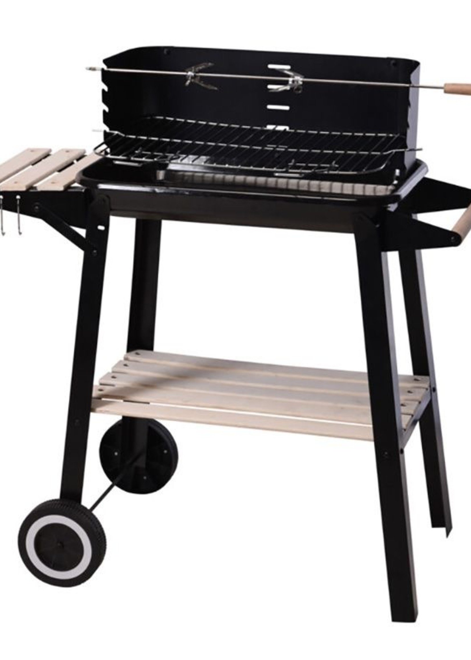BBQ Verrijdbare Barbecue - met zijtafel - 83 x 45 cm