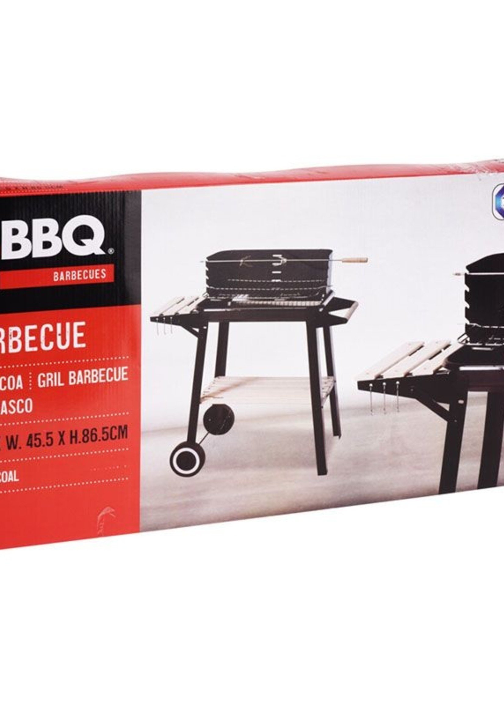BBQ Verrijdbare Barbecue - met zijtafel - 83 x 45 cm