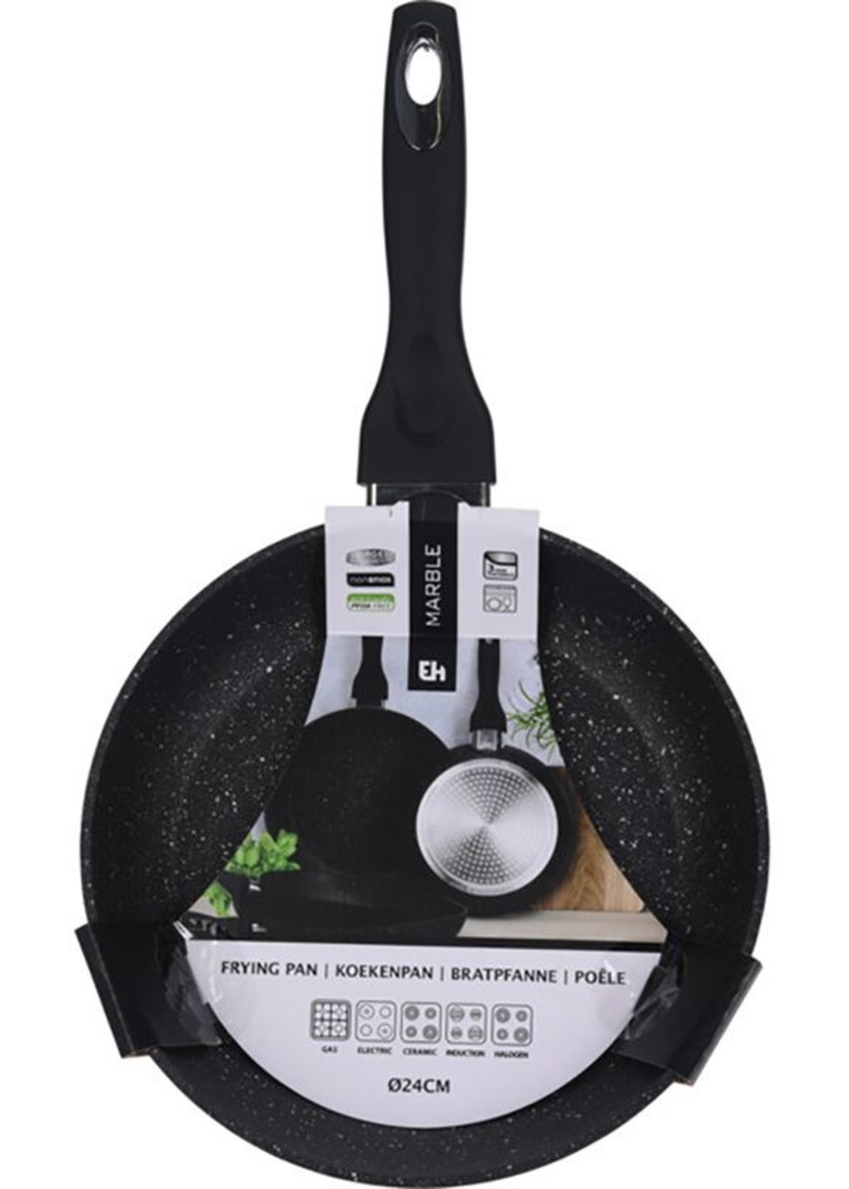 Excellent Houseware Koekenpan - Gesmeed Aluminium - 24cm