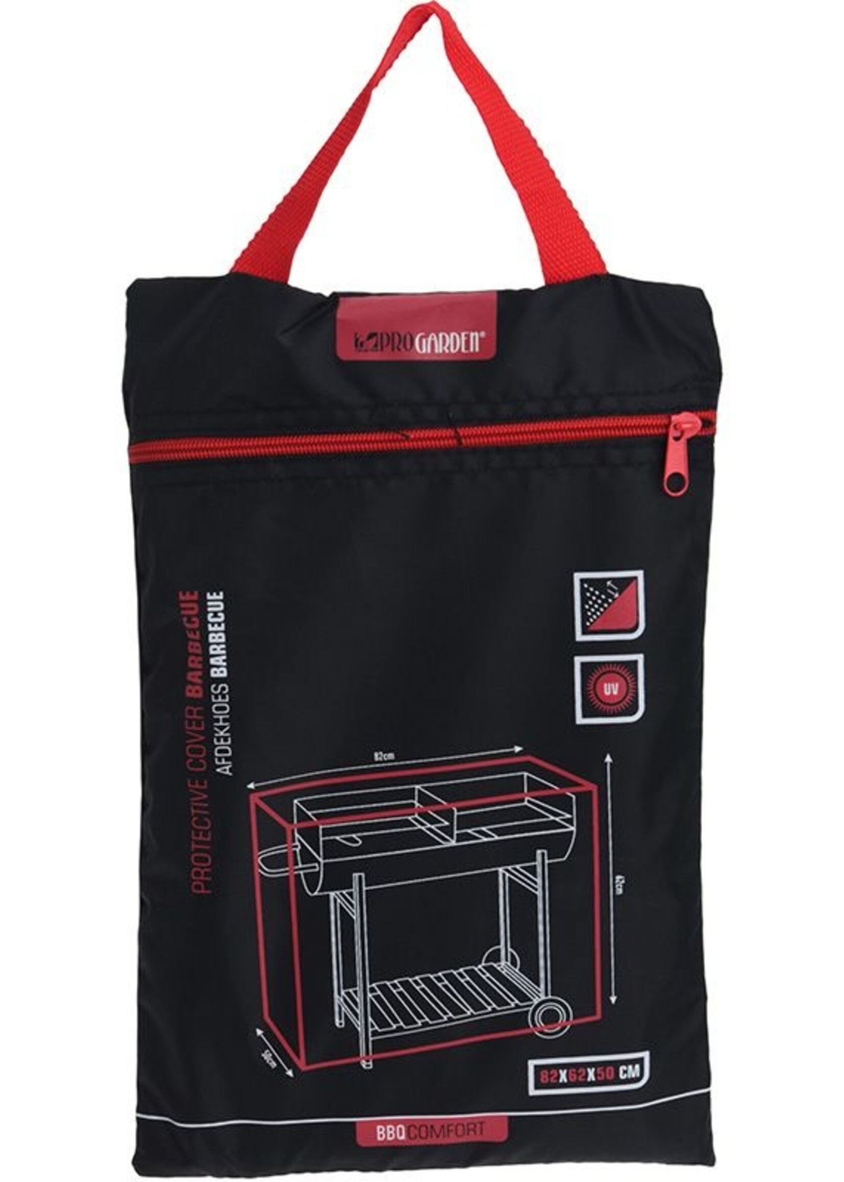 ProGarden Afdekhoes voor BBQ 82x62x50cm