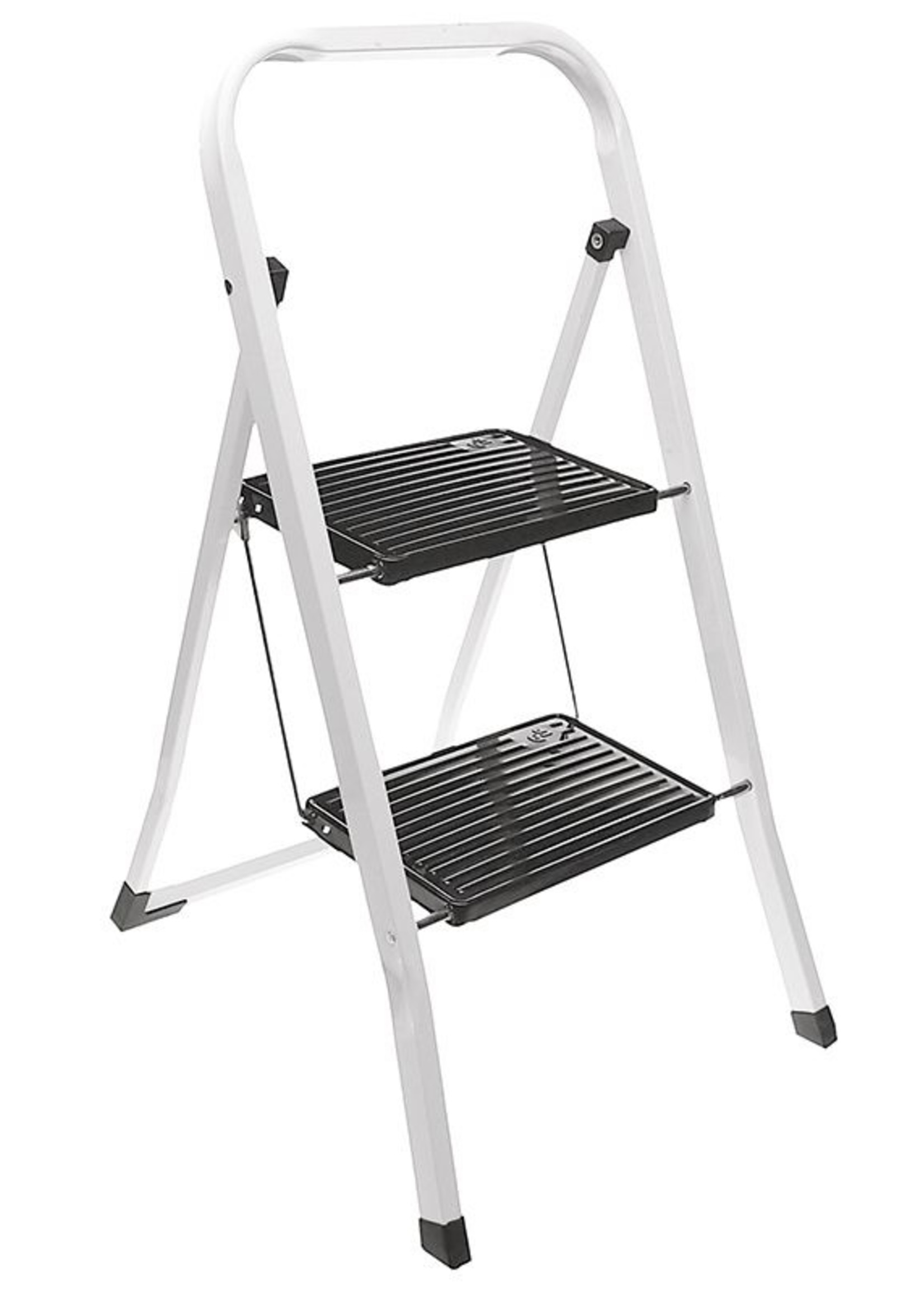 Excellent Houseware Keukentrap inklapbaar - 2 treden - metaal - max 150kg