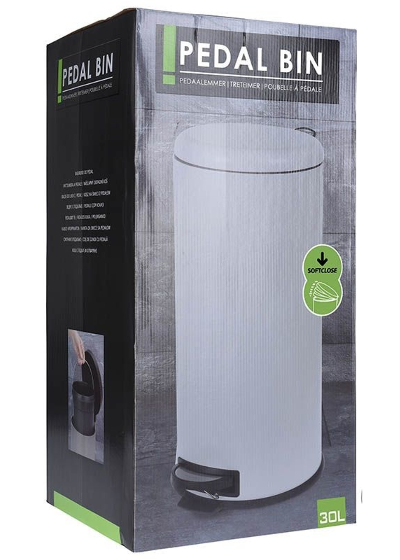 Pedaalemmer - Soft Close - 30 l - Taupe