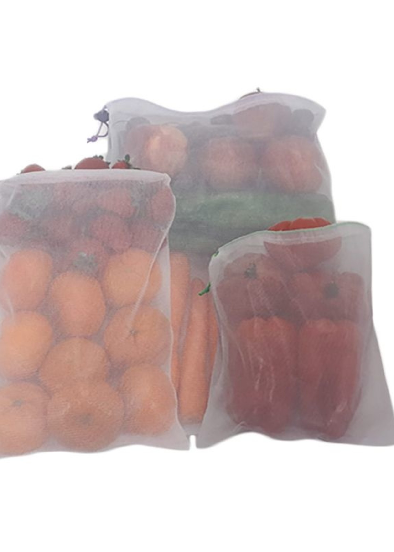 Duett Herbruikbare Fruit- en Groentezakjes - Polyester - 6 stuks