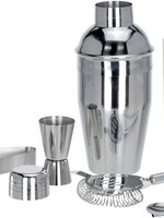 Excellent Houseware Cocktailshakerset - RVS - 5 dlg