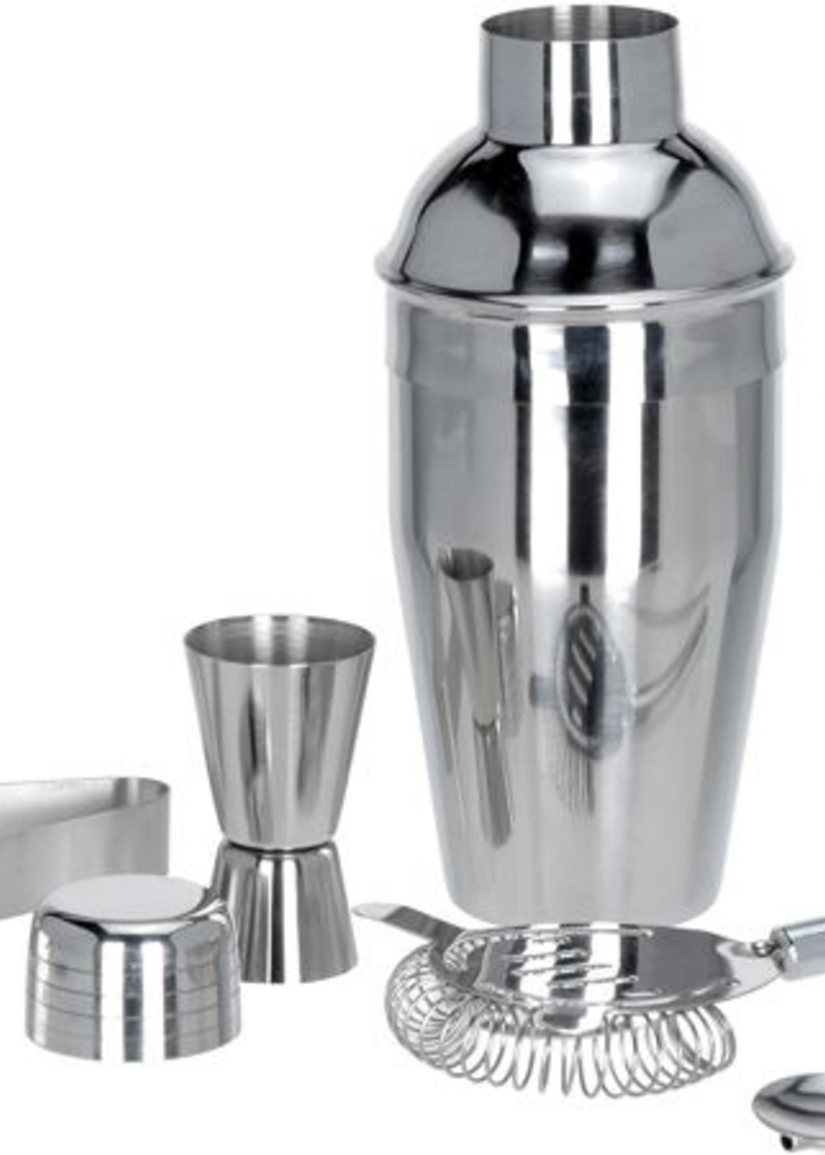 Excellent Houseware Cocktailshakerset - RVS - 5 dlg