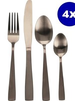 Excellent Houseware Bestekset RVS 16-delig - Mat Goud Gekleurd