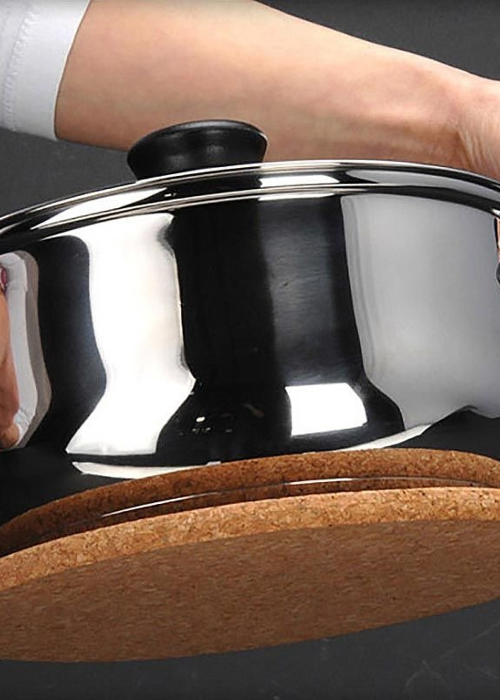 Excellent Houseware Onderzetter van Kurk - Magnetisch - 21cm