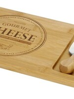 Excellent Houseware Bamboe Kaasplank - met 3 Messen