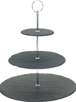Excellent Houseware Etagère Leisteen - 3 laags