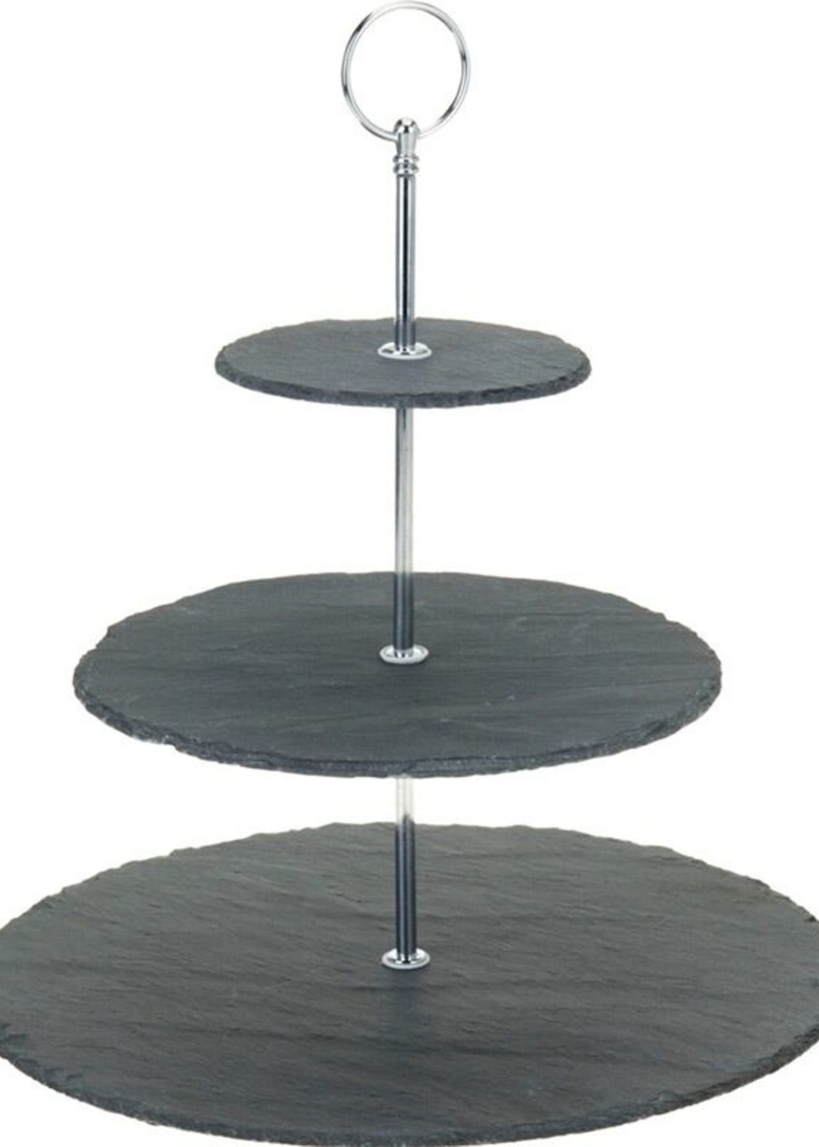 Excellent Houseware Etagère Leisteen - 3 laags