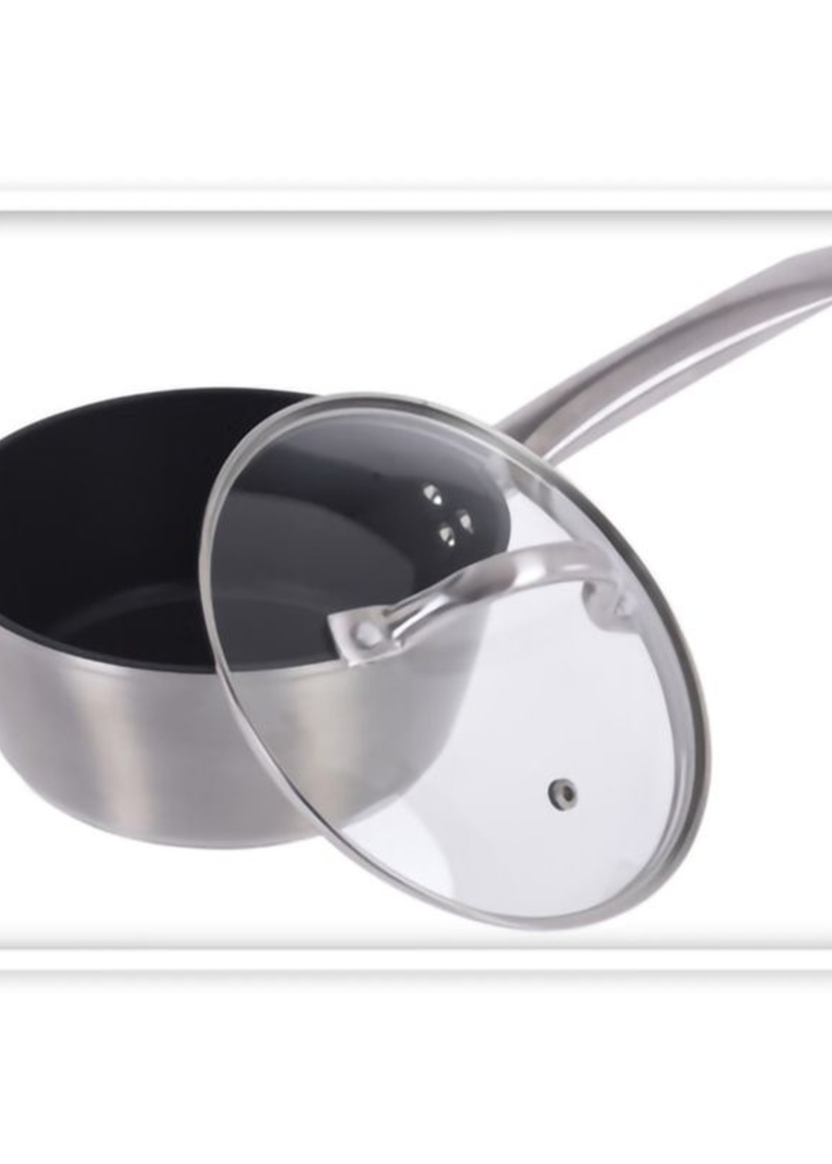 Excellent Houseware Steelpan met deksel - Ø18cm - gesmeed aluminium