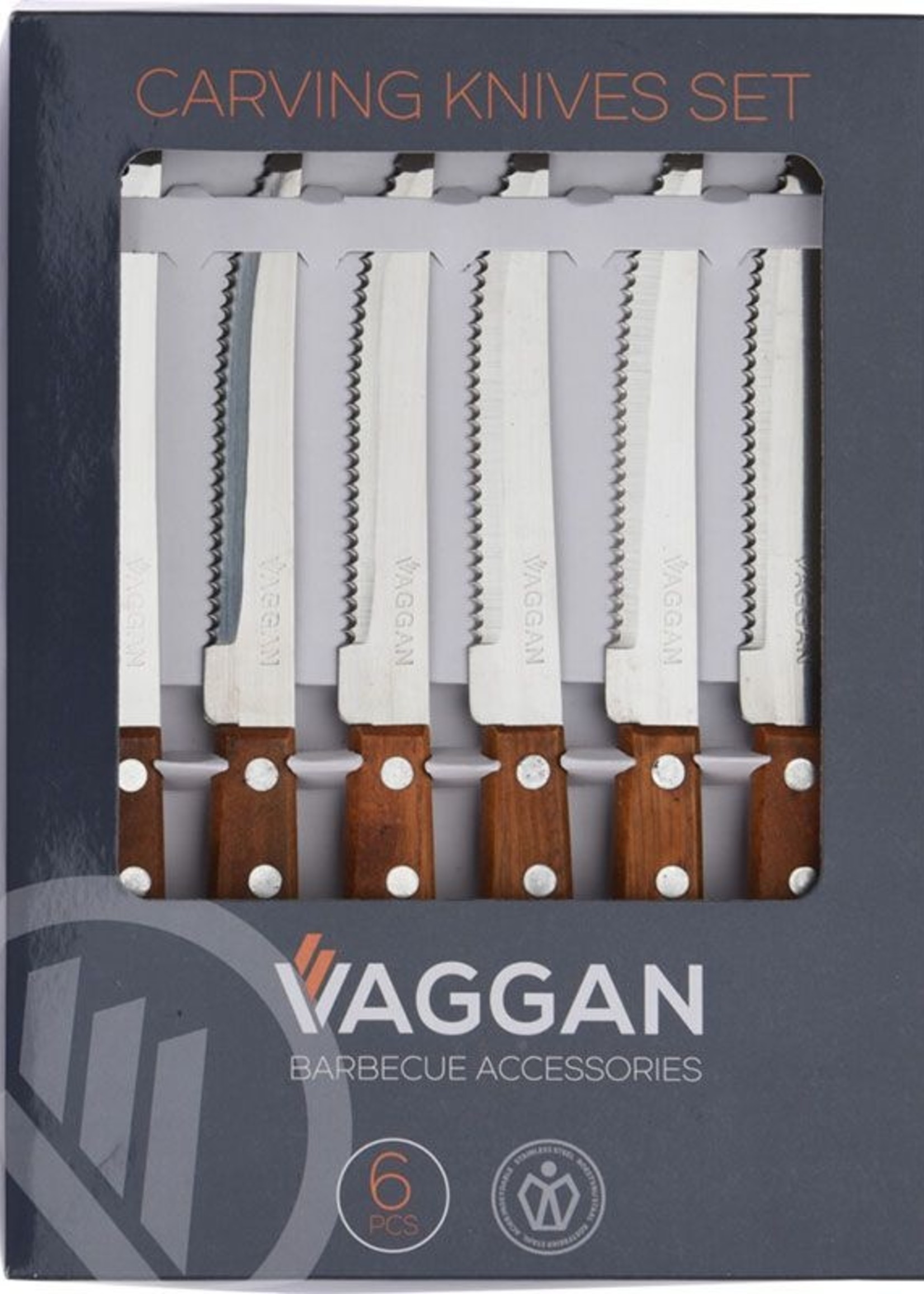 Vaggan Steakmessenset 6 dlg - 21 cm