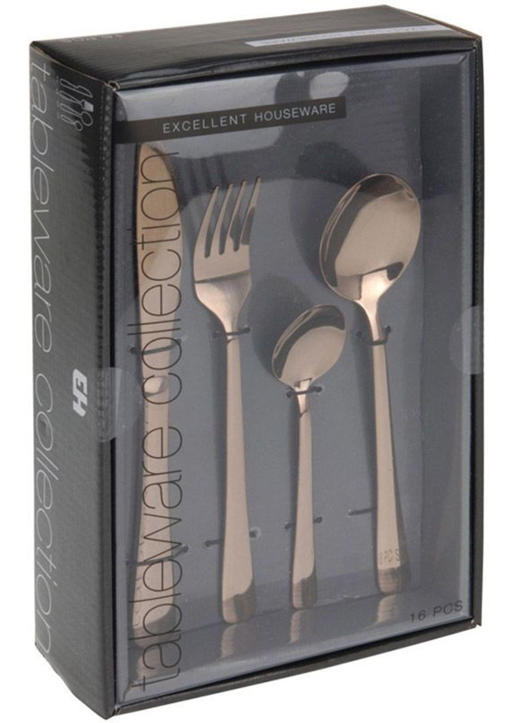 Excellent Houseware Bestekset 16dlg - Koper