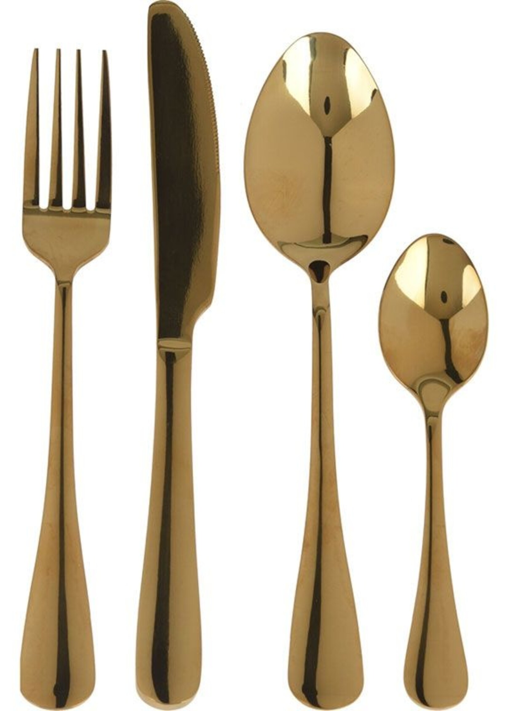 Excellent Houseware Bestekset 16-dlg - goud