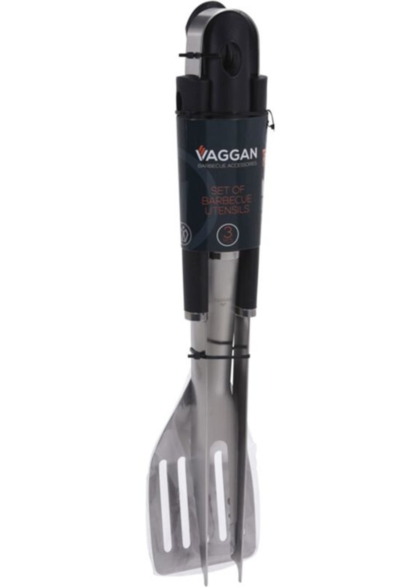 Vaggan Barbecue Gereedschapset - tang, spatel en vork
