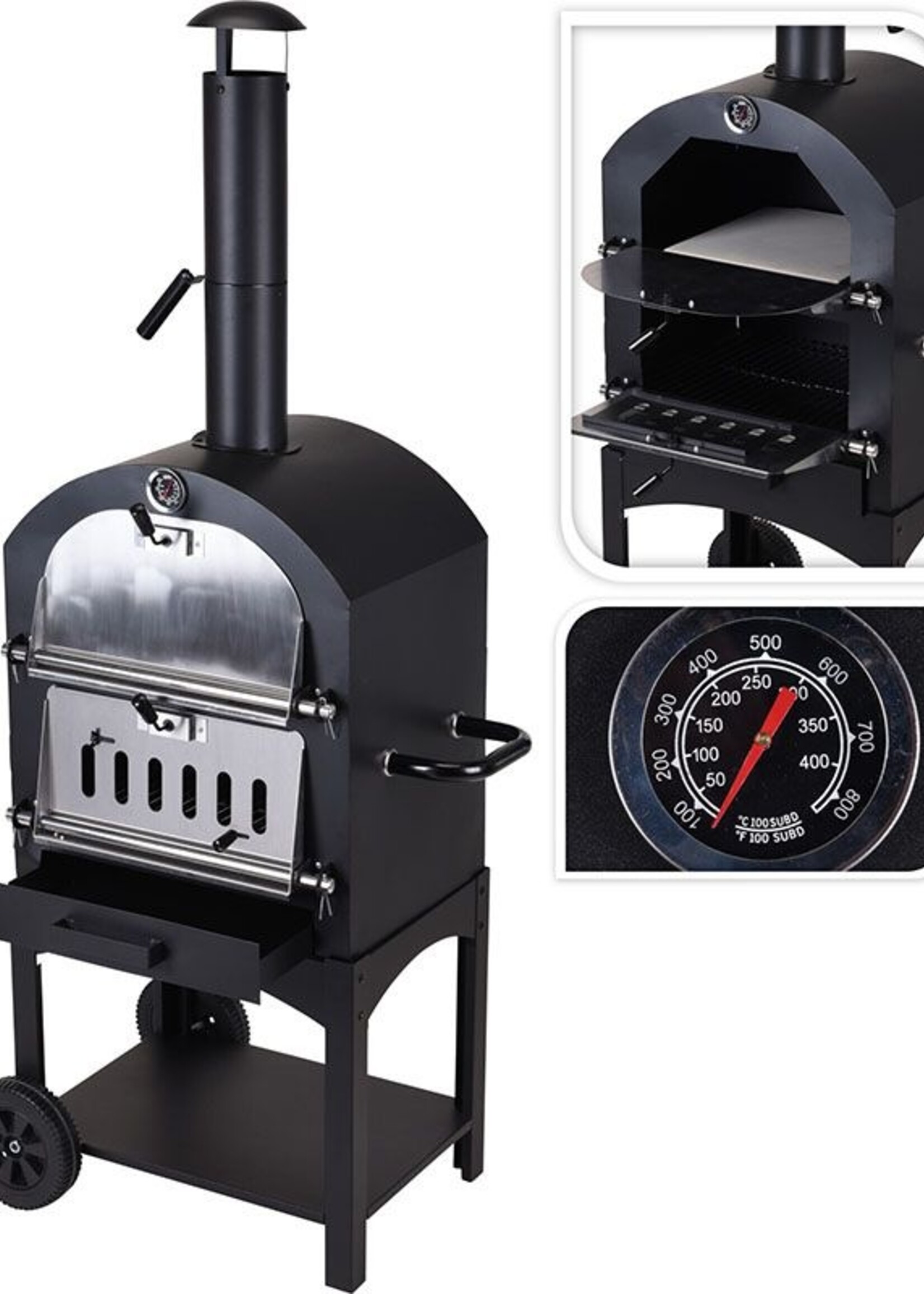 Vaggan Pizza oven - Barbecue - 48x68x156cm