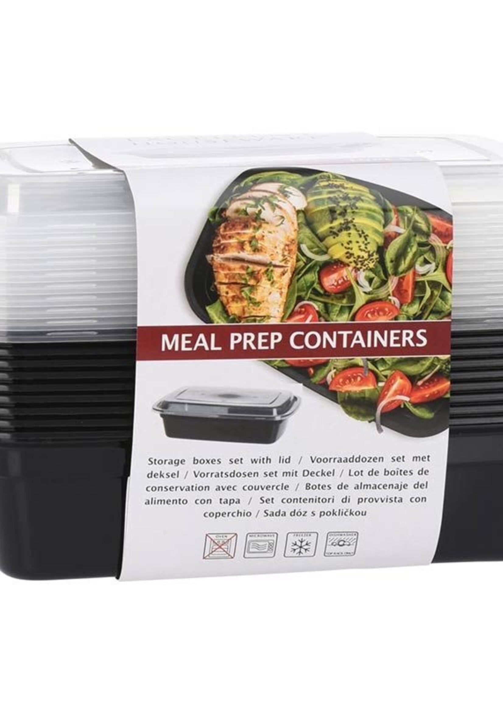 Ceruzo Meal Prep Bakjes 10 stuks - 1 compartiment