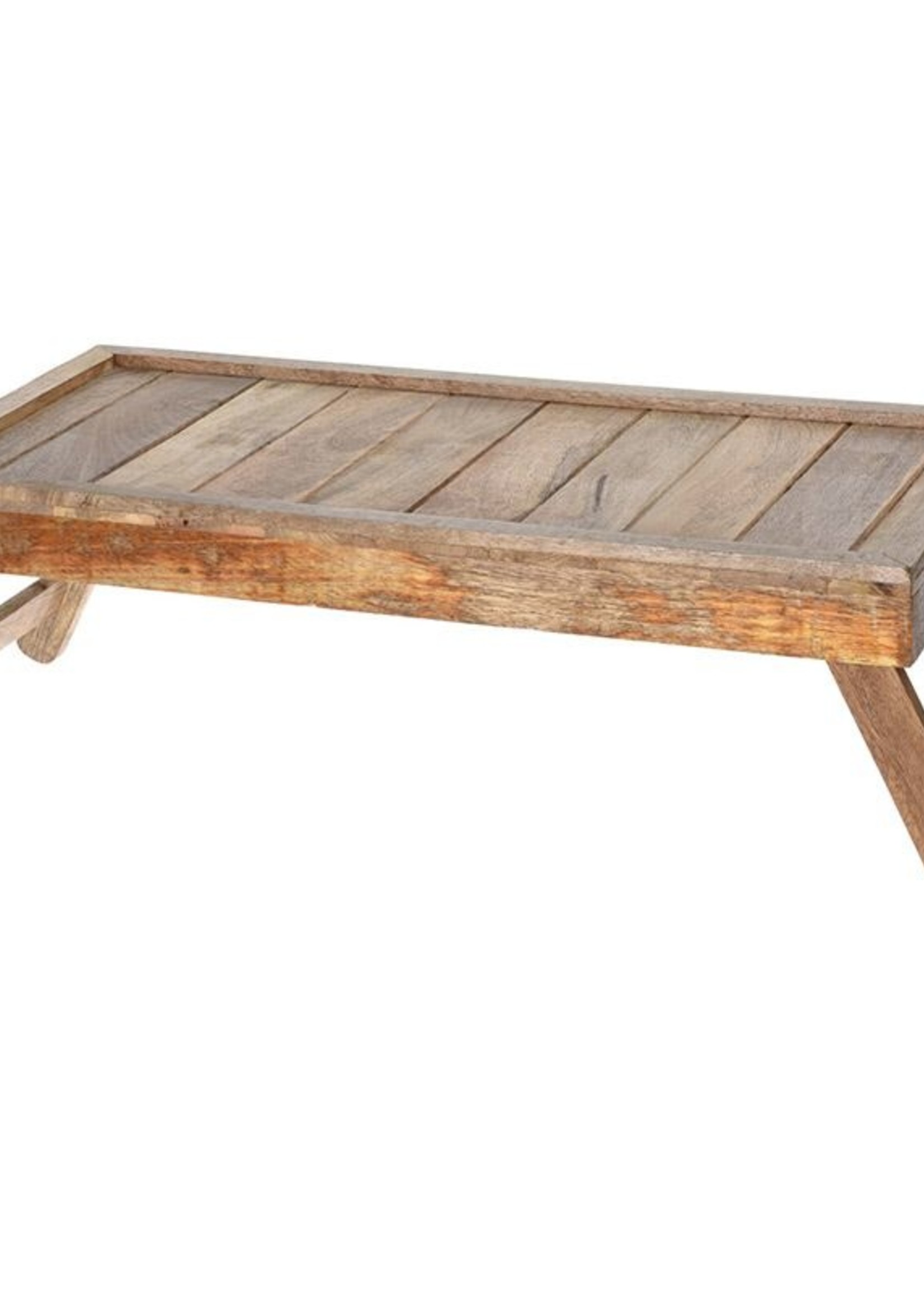 Houten Bedtafel - Inklapbare Poten