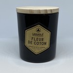 laguiole geurkaars zwart / hout fleur de coton